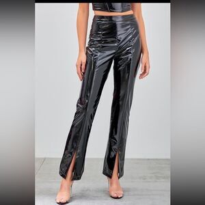 Do + Be new, black latex effect pants, DO+BE boutique brand